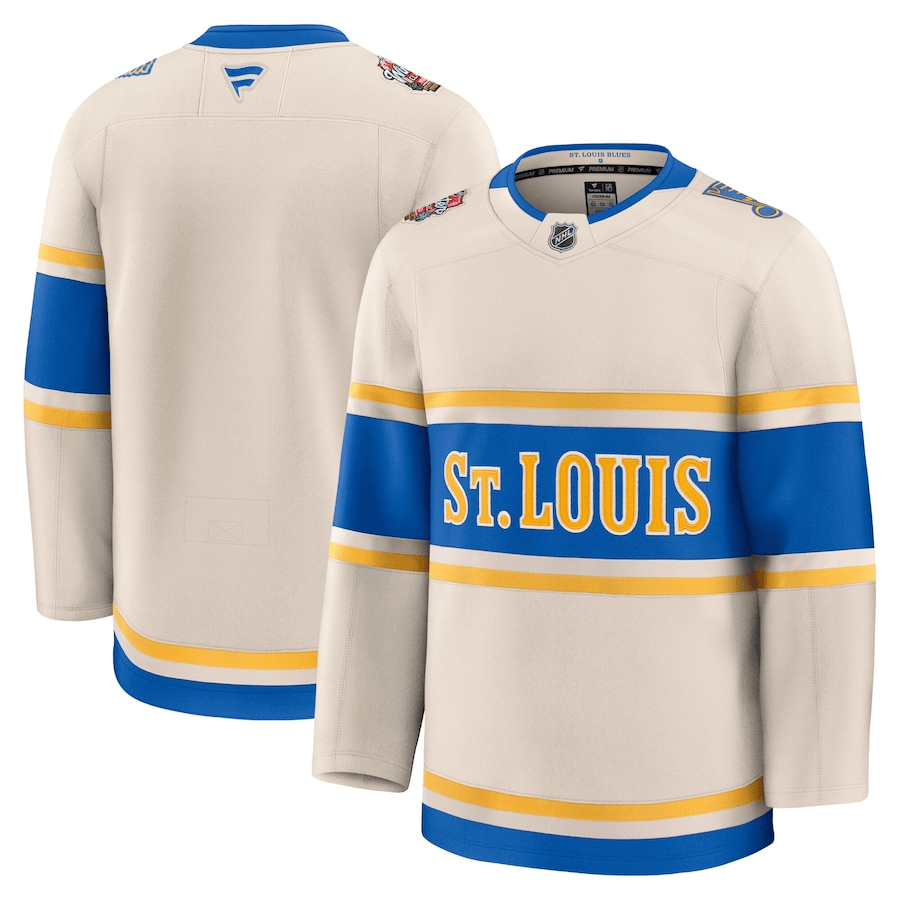 St. Louis Blues 20242025 Winter Classic Premium Cream Jersey Rutimox