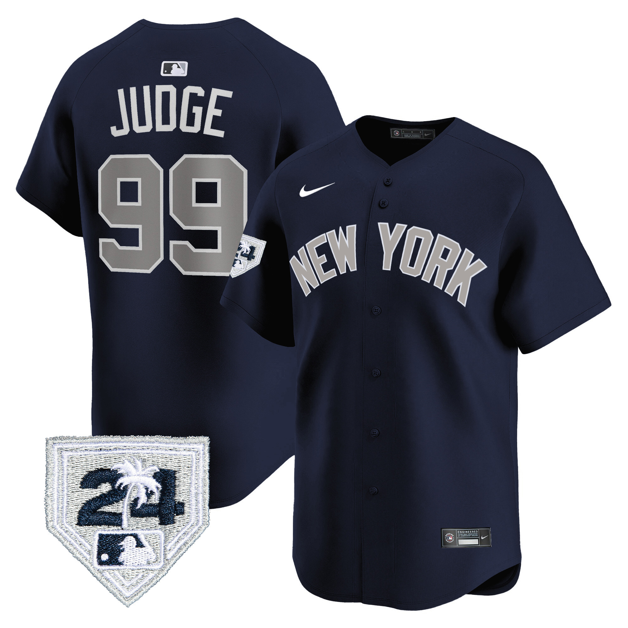Aaron Judge Men's New York Yankees 2024 Spring Training Patch Vapor Premier Limited Alternate Jersey