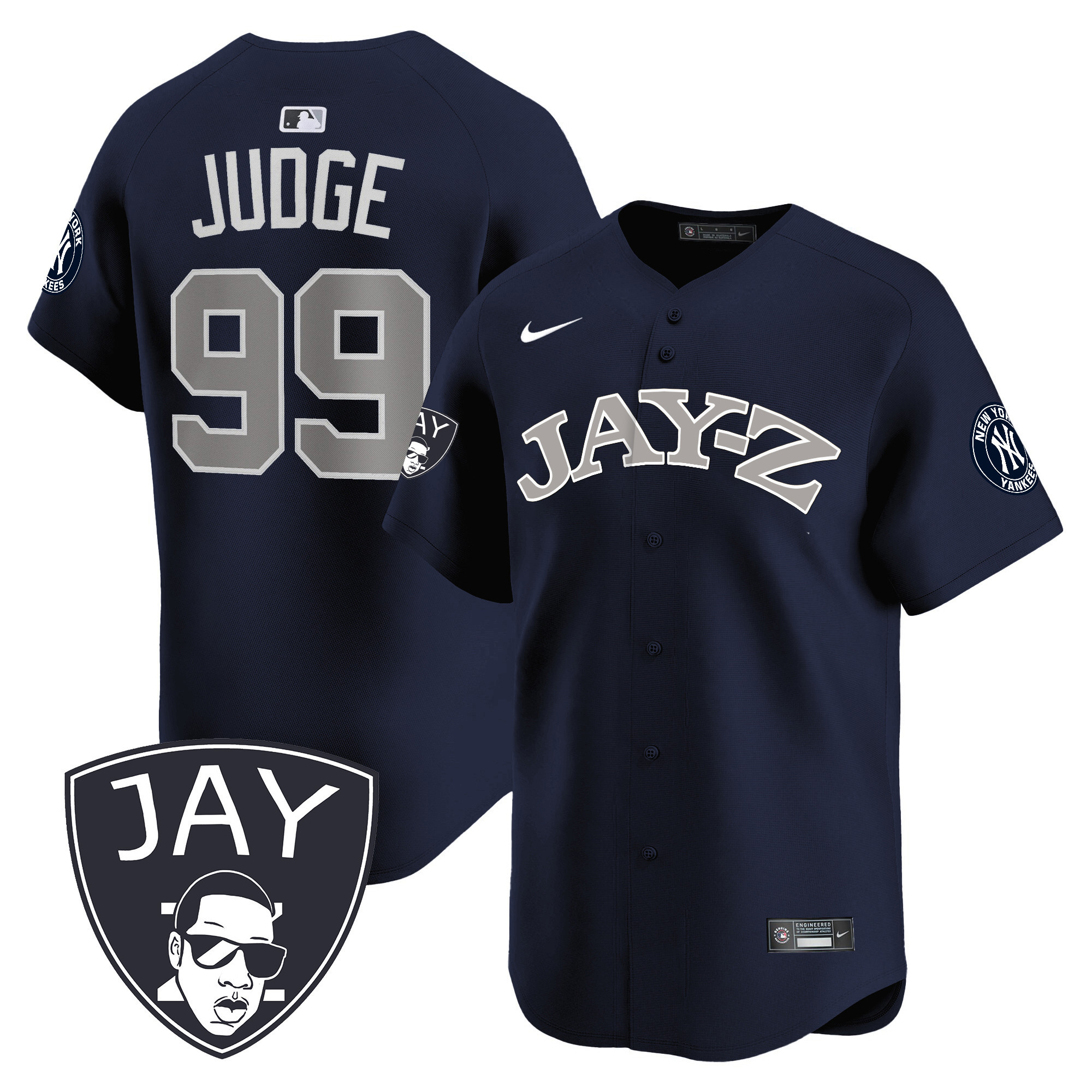 Aaron Judge Men's New York Yankees Jay-Z Vapor Premier Limited Alternate Jersey V18