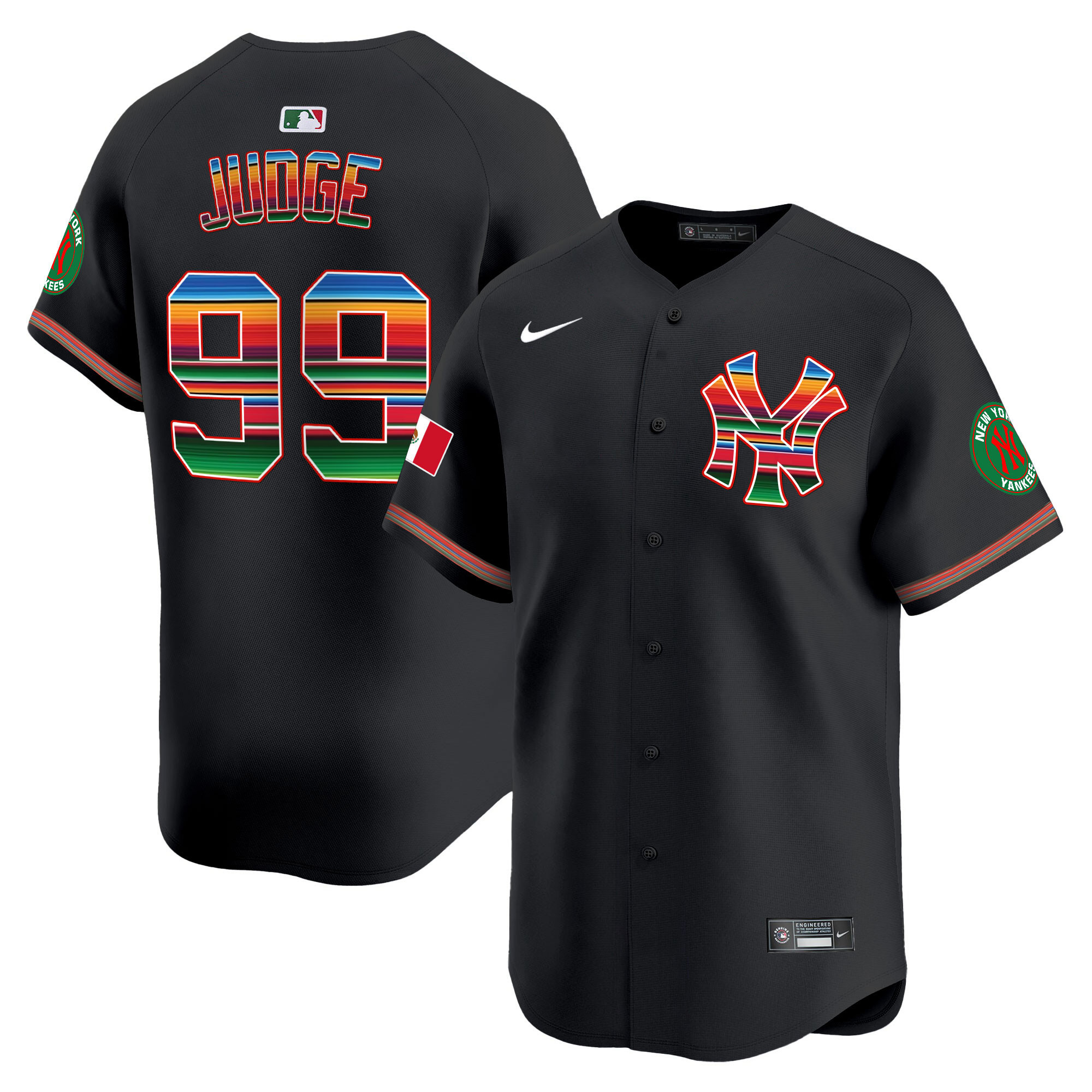 Aaron Judge Men's New York Yankees Mexico Vapor Premier Limited Black Jersey V81