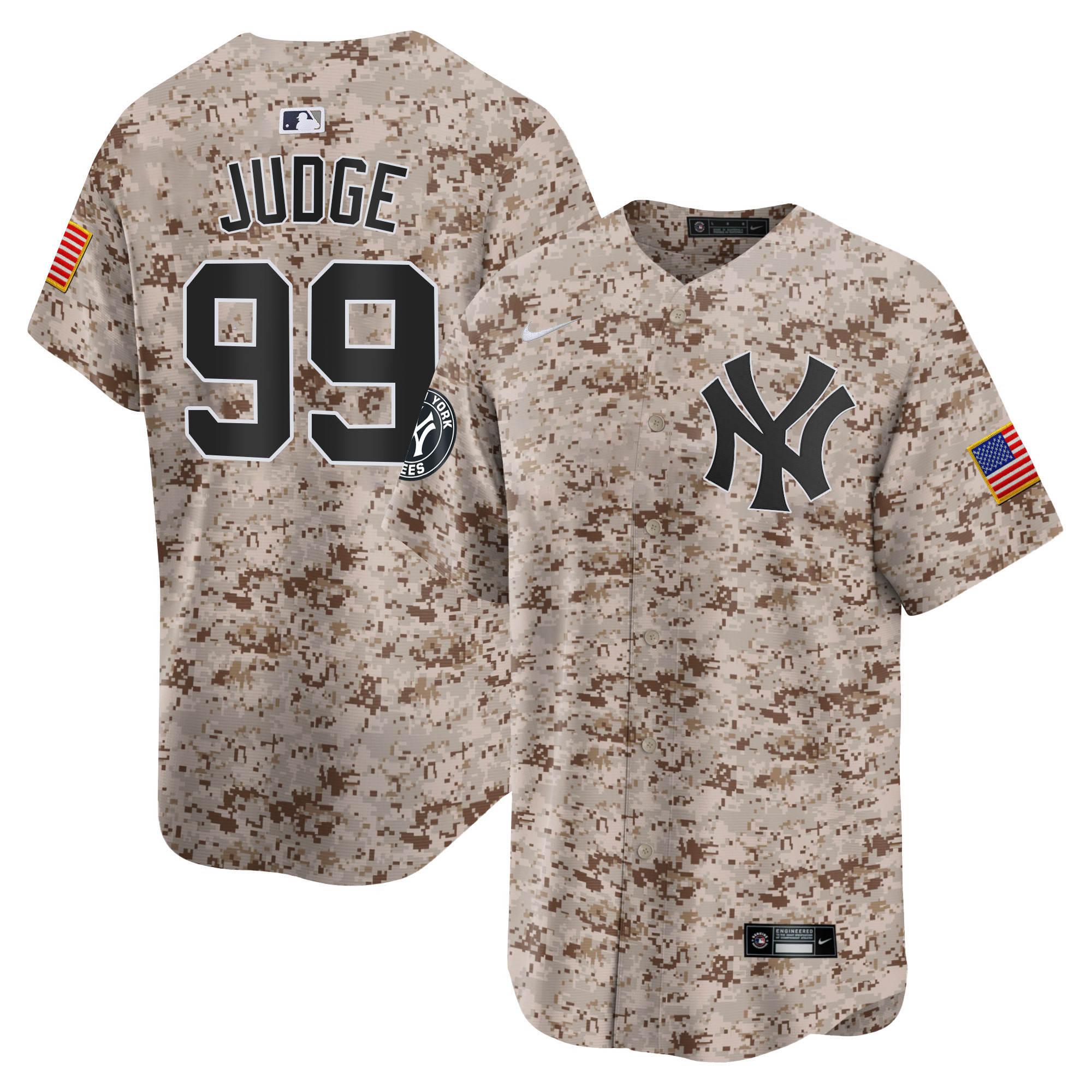 Aaron Judge Men's New York Yankees USMC Alternate Vapor Premier Limited Desert Jersey V68