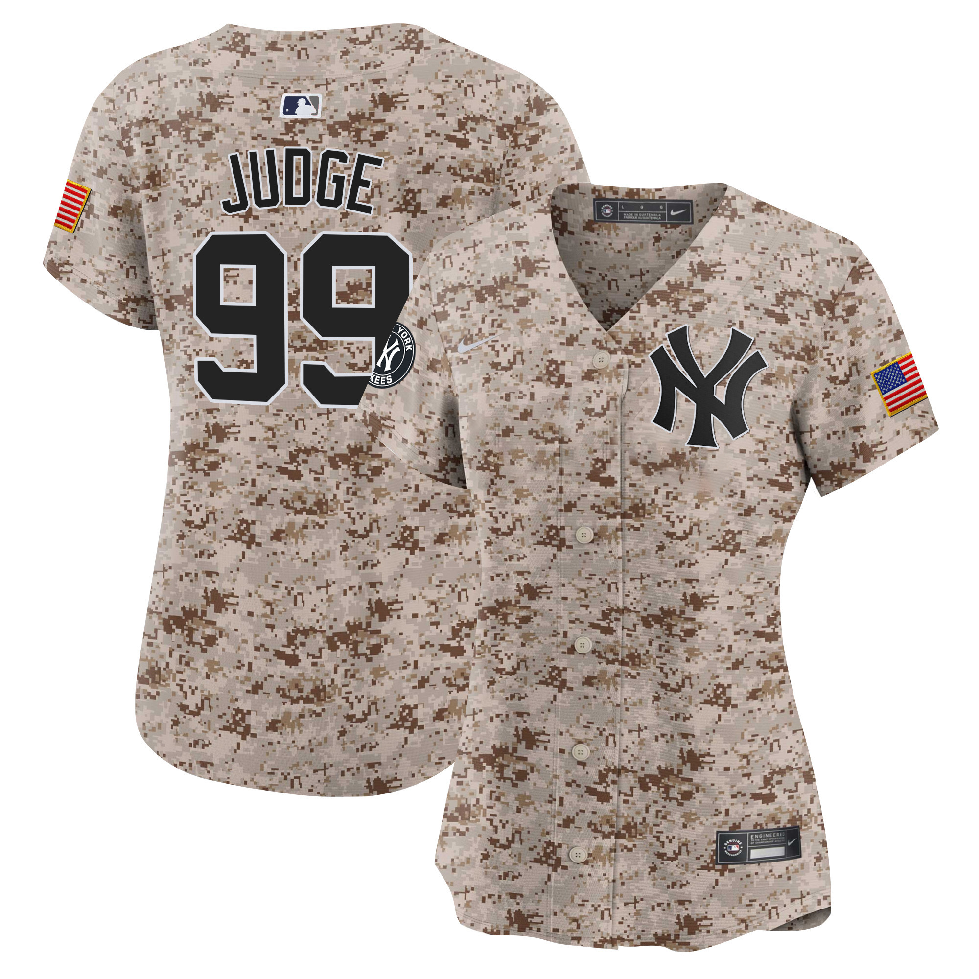 Aaron Judge Women's New York Yankees USMC Alternate Vapor Premier Limited Desert Jersey V6