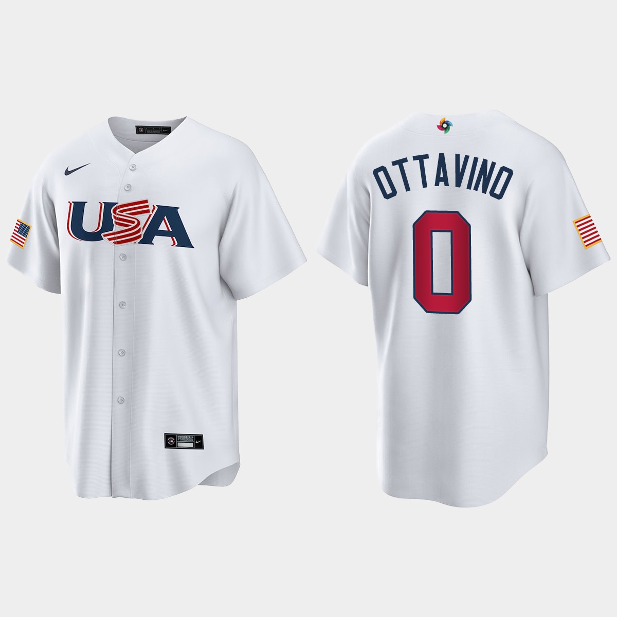 Adam Ottavino New York Mets 2023 World Classic USA Jersey - White V17