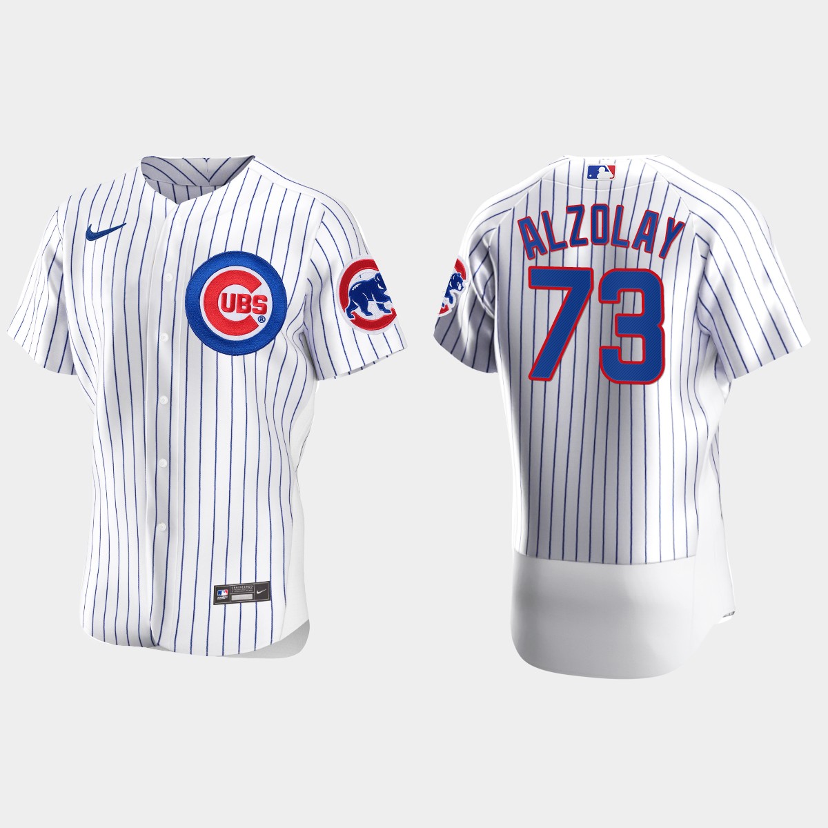 Adbert Alzolay #73 Chicago Cubs Home Jersey - White