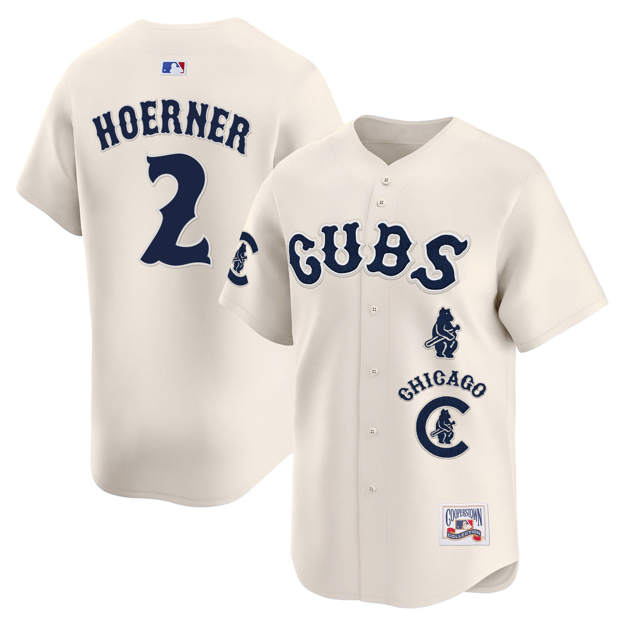 Nico Hoerner Men's Chicago Cubs Special Vapor Premier Limited Cream Jersey - All Stitched