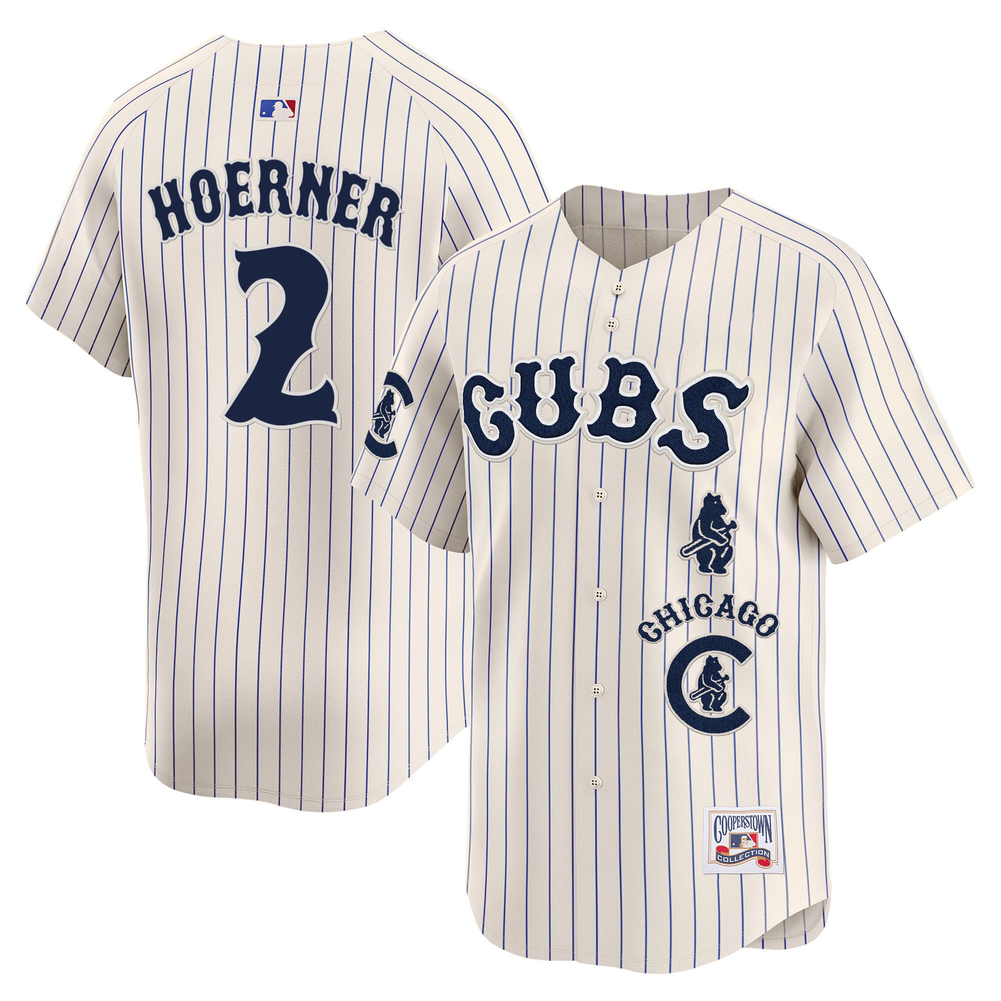 Nico Hoerner Men's Chicago Cubs Special Vapor Premier Limited Pinstripe Jersey - All Stitched