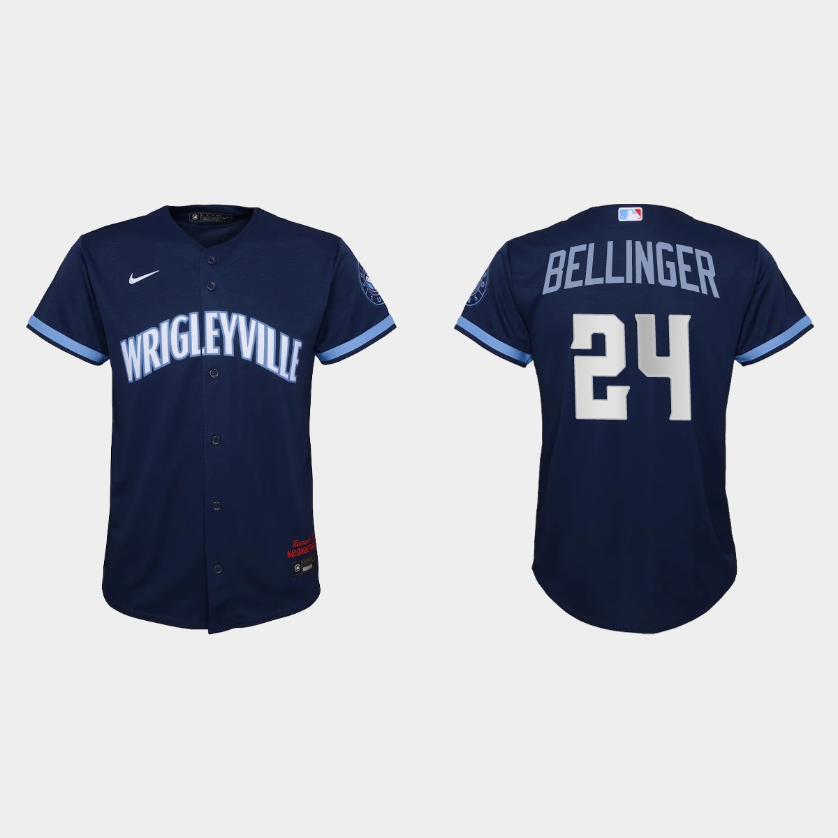 Youth Chicago Cubs Cody Bellinger Navy City Connect Jersey
