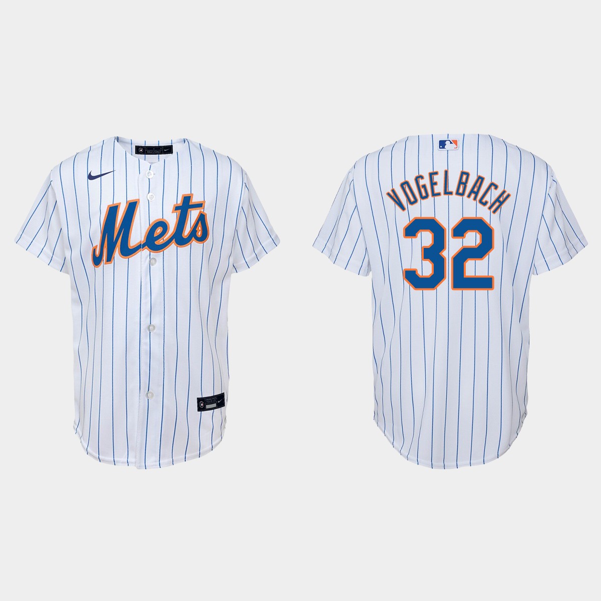 Youth New York Mets Daniel Vogelbach White Home Jersey V73