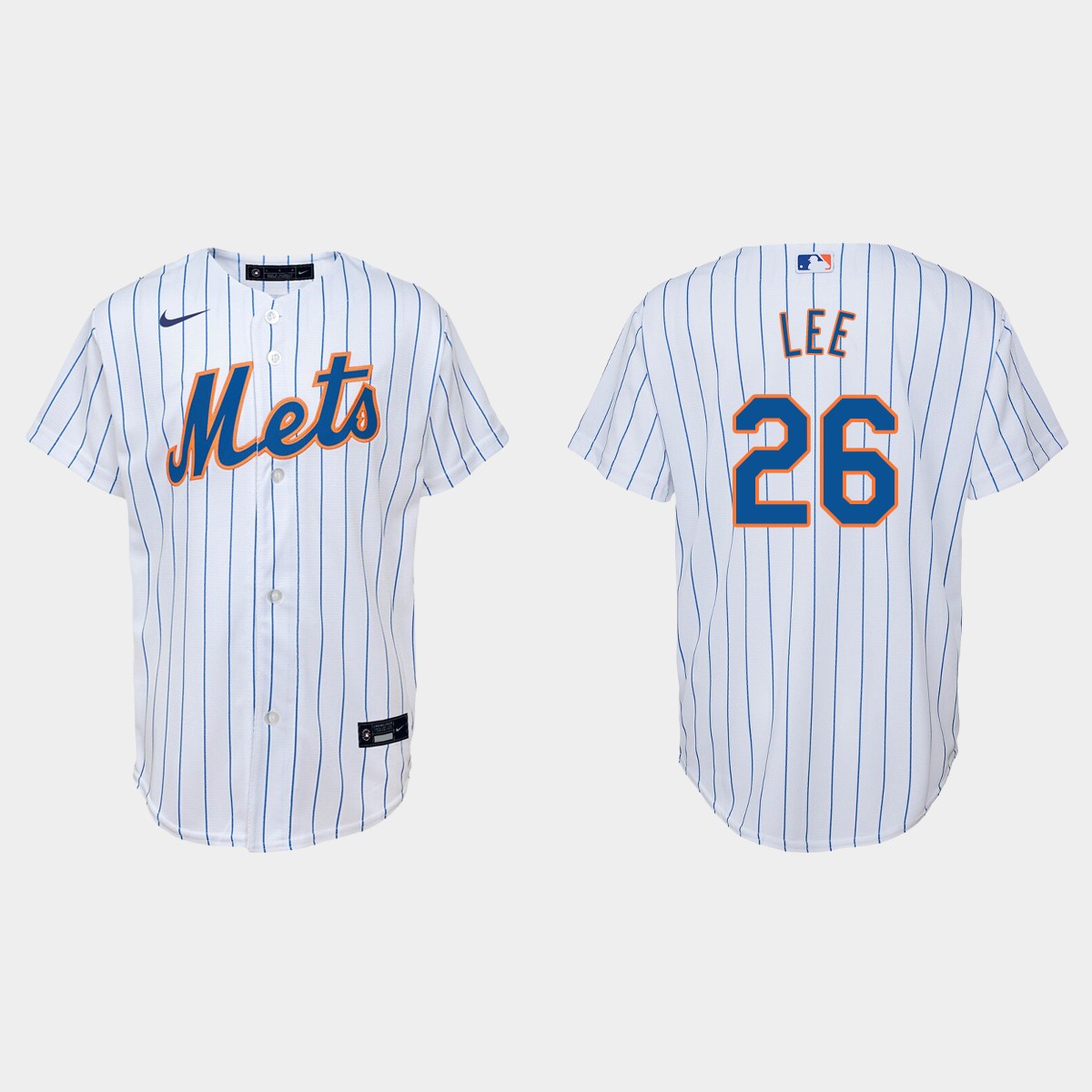 Youth New York Mets Khalil Lee White Home Jersey V47