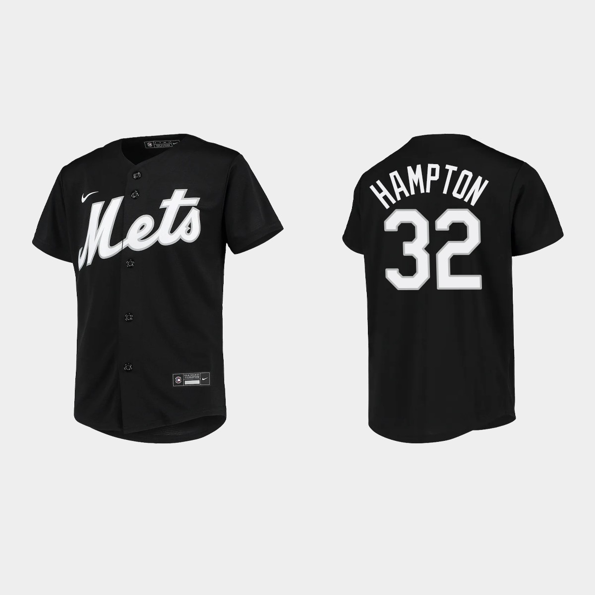 Youth New York Mets Mike Hampton Black Team Jersey V56