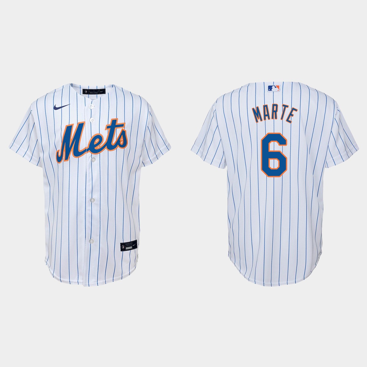 Youth New York Mets Starling Marte White Home Jersey V41