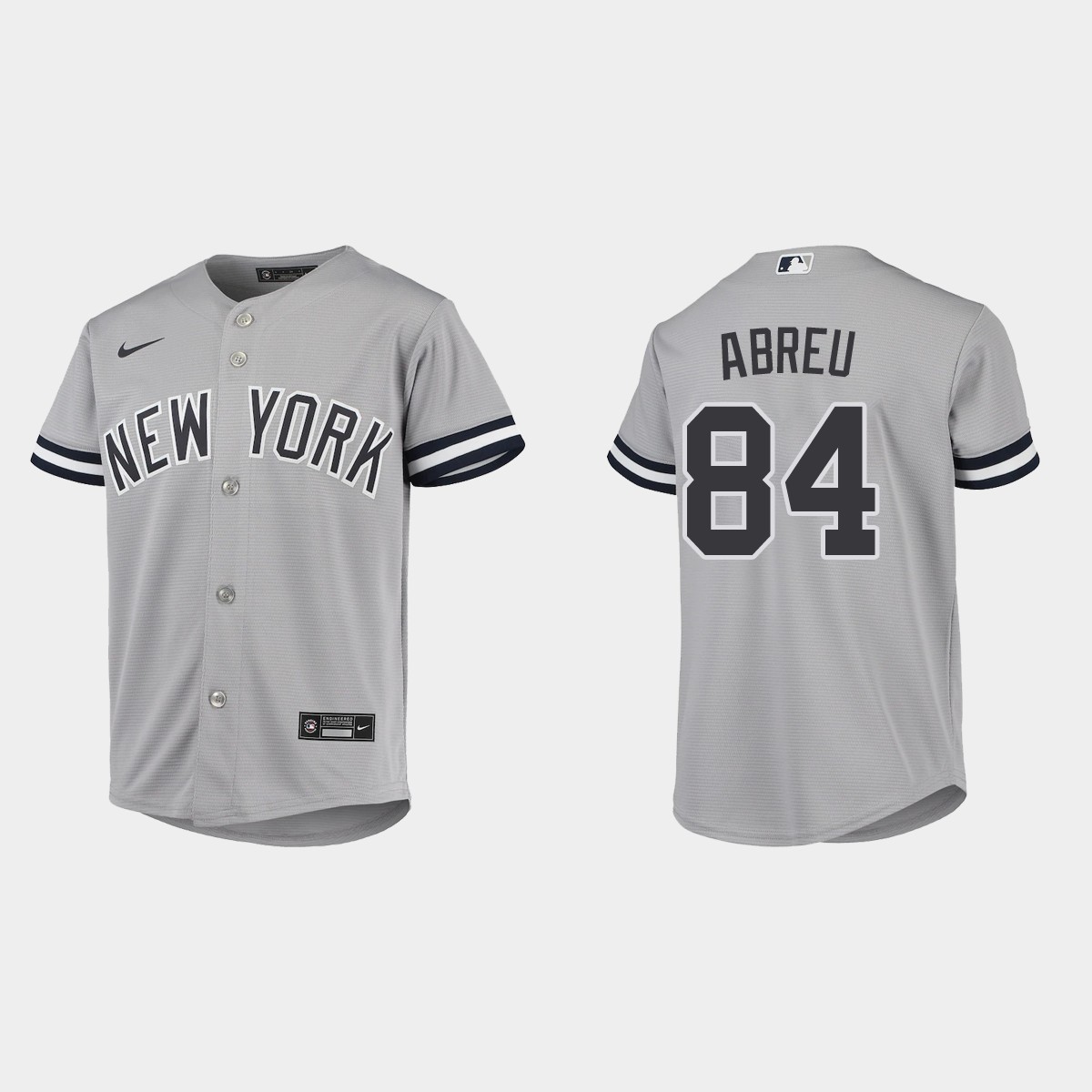 Youth New York Yankees Albert Abreu Gray Road Jersey