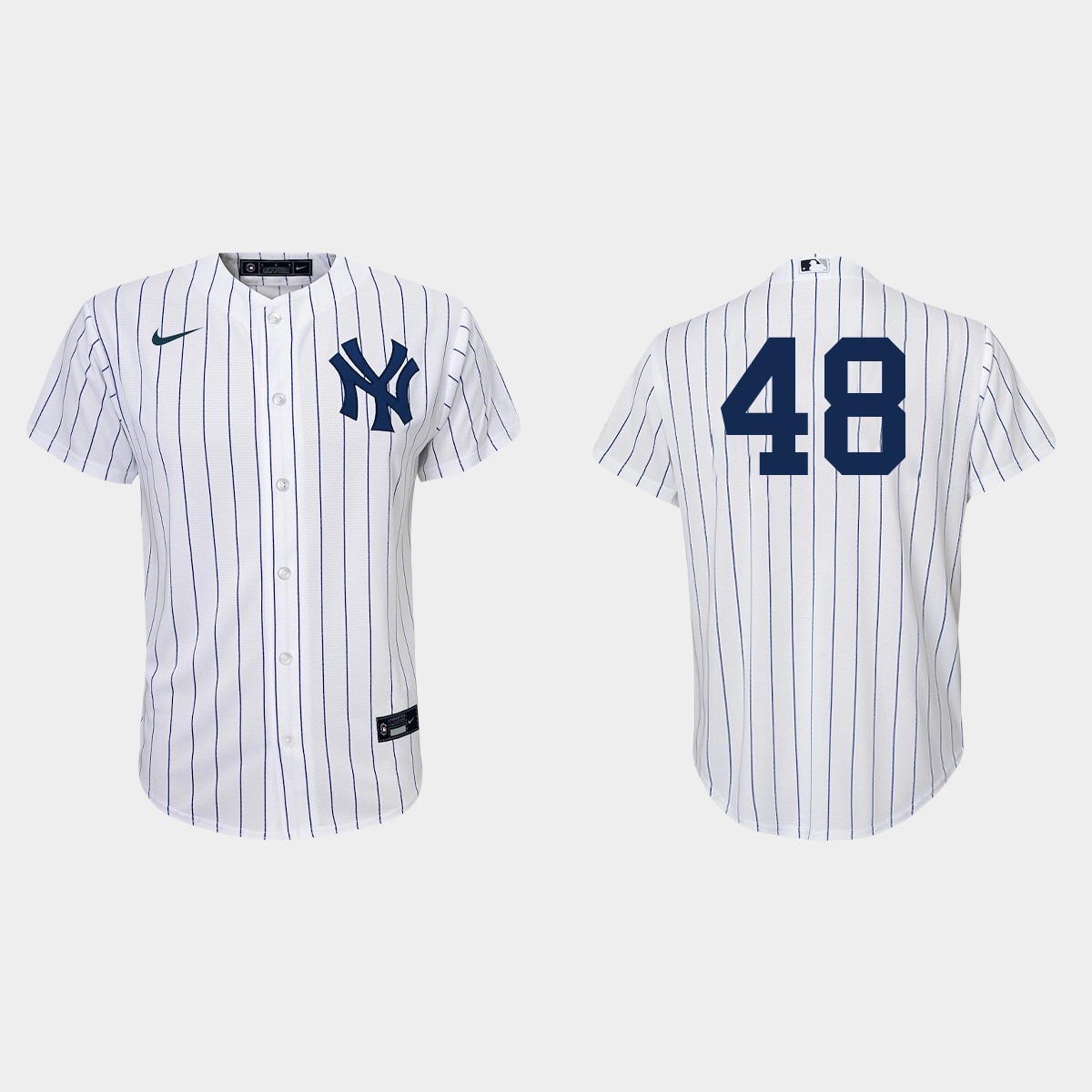 Youth New York Yankees Anthony Rizzo White Navy Home Jersey