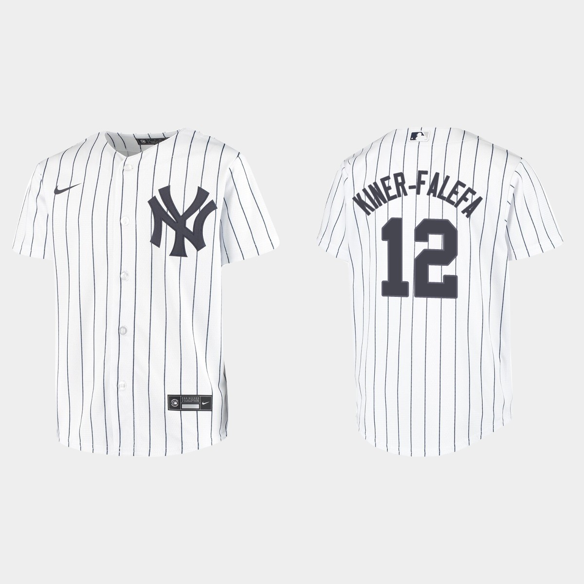 Youth New York Yankees Isiah Kiner-Falefa White Home Jersey