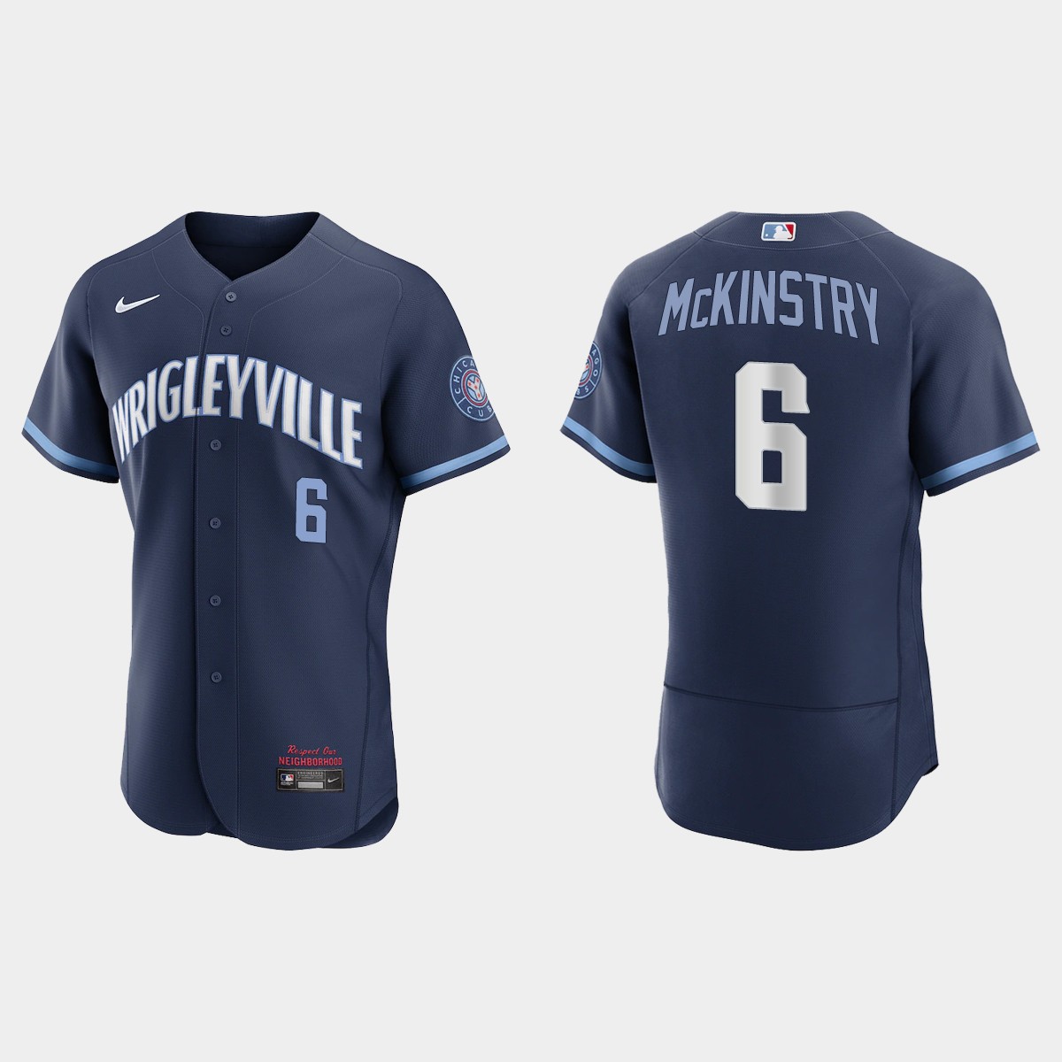 Zach McKinstry Chicago Cubs City Connect Jersey - Navy