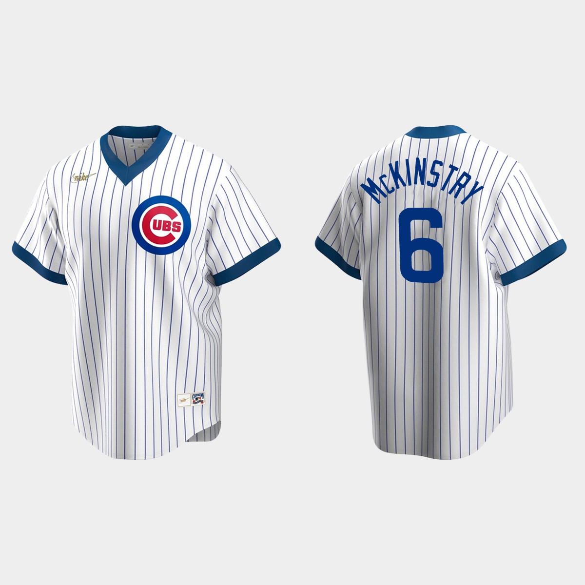 Zach McKinstry Chicago Cubs Cooperstown Collection Home Jersey - White