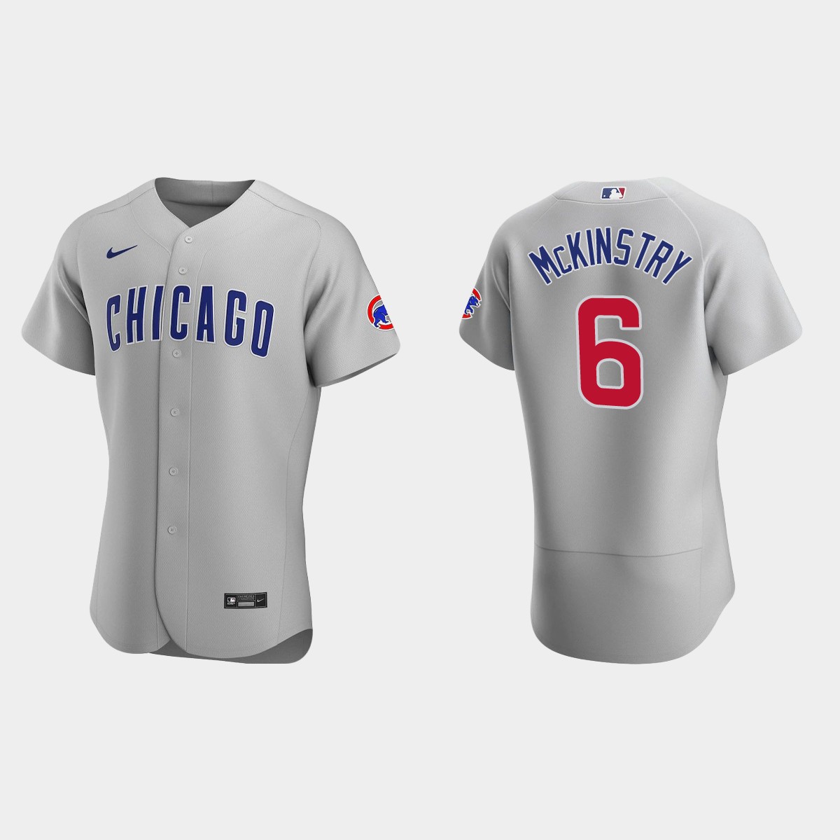 Zach McKinstry Chicago Cubs Road Jersey - Gray