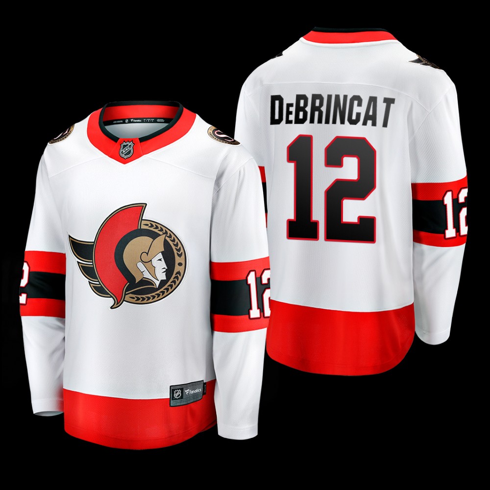 Ottawa Senators #12 Alex DeBrincat White Away Jersey