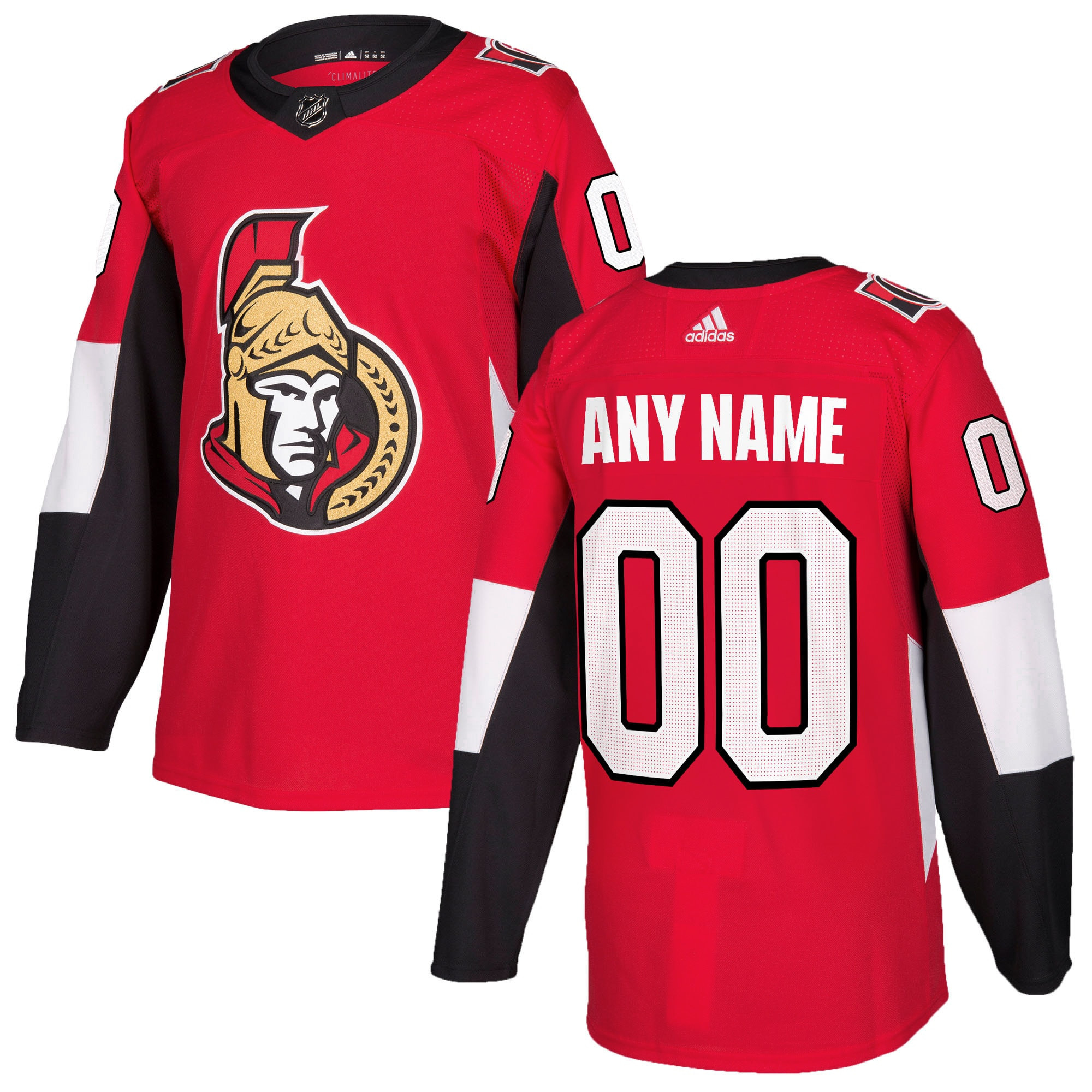 Ottawa Senators Authentic Custom Jersey Red Custom Jerseys 
