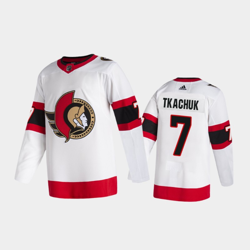 Ottawa Senators Brady Tkachuk #7 Away White 2020-21 2D Pro Jersey