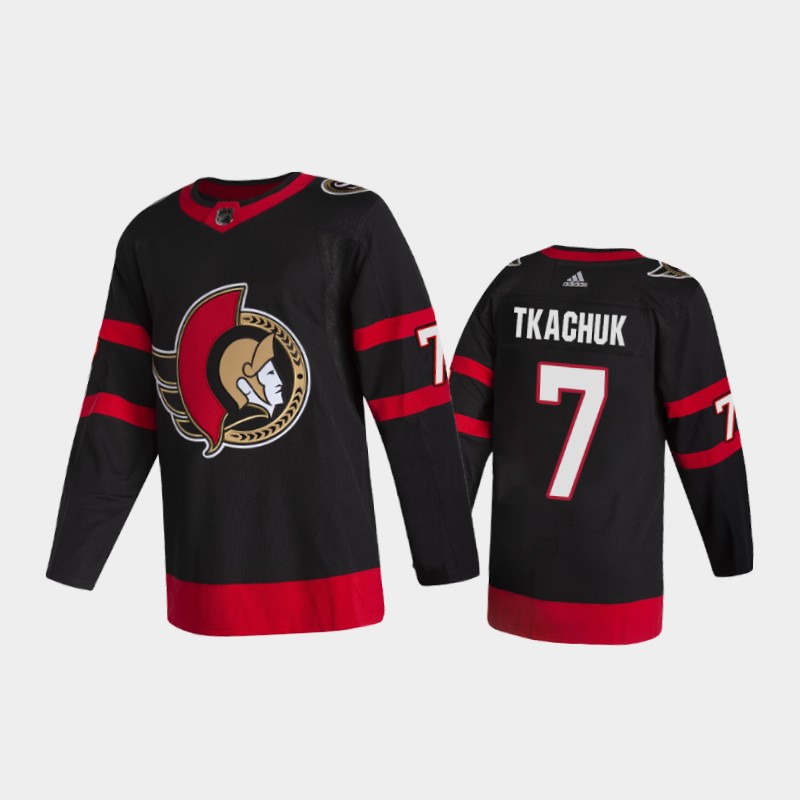 Ottawa Senators Brady Tkachuk #7 Home Black 2020-21 2D Pro Jersey