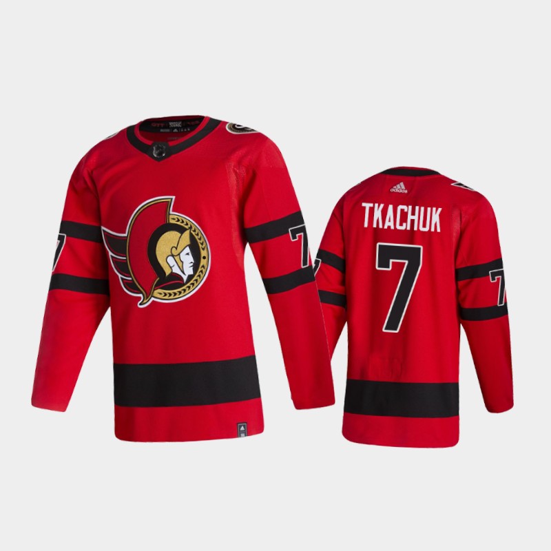 Ottawa Senators Brady Tkachuk #7 Reverse Retro 2020-21 Red Jersey