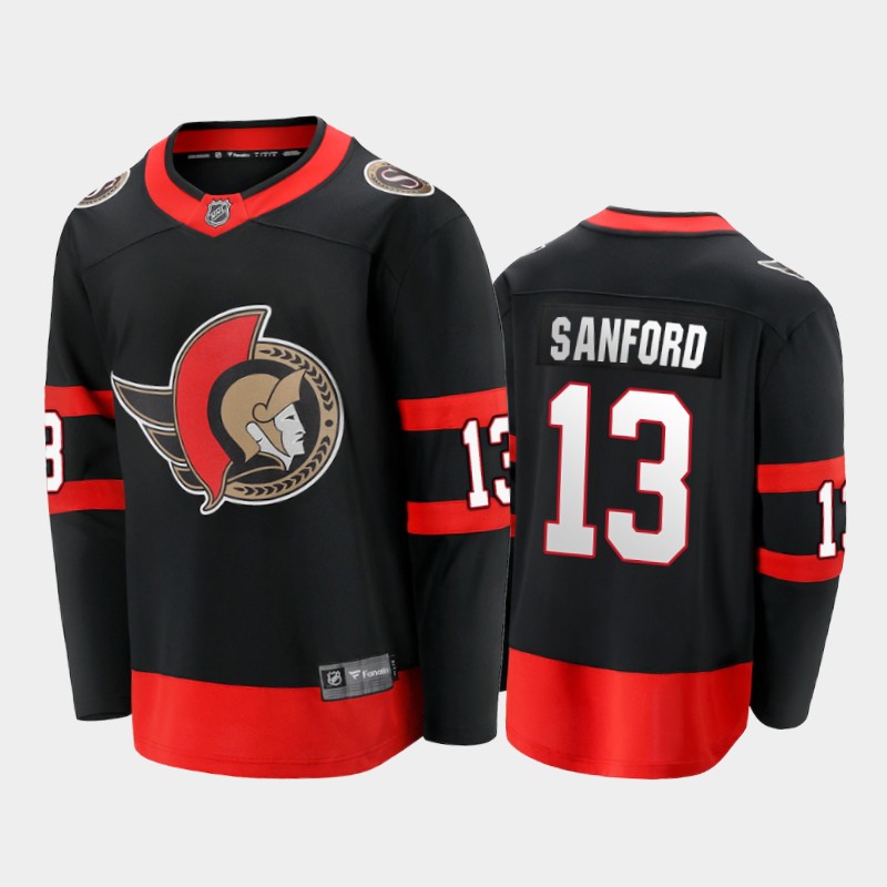 Zach Sanford Ottawa Senators Home Black Player Jersey 2021-22