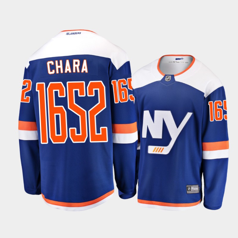 Zdeno Chara New York Islanders 1652 Career Games Royal Commemorative Edition Jersey