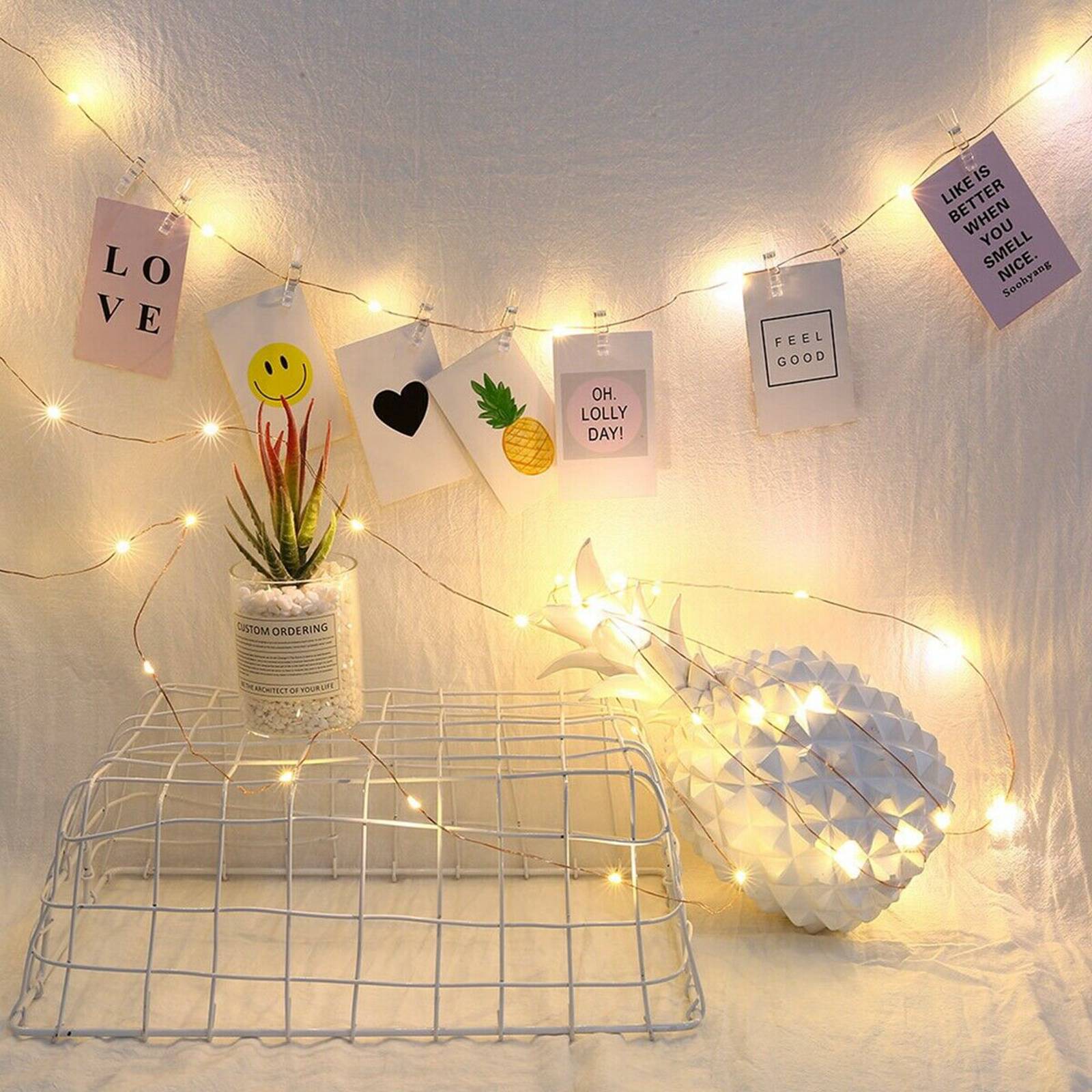 50CM 50 LED Hanging Picture Photo Clip - Image 2
