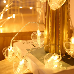 Alternative view of 3M LED Hearts Photo Clip String Lights