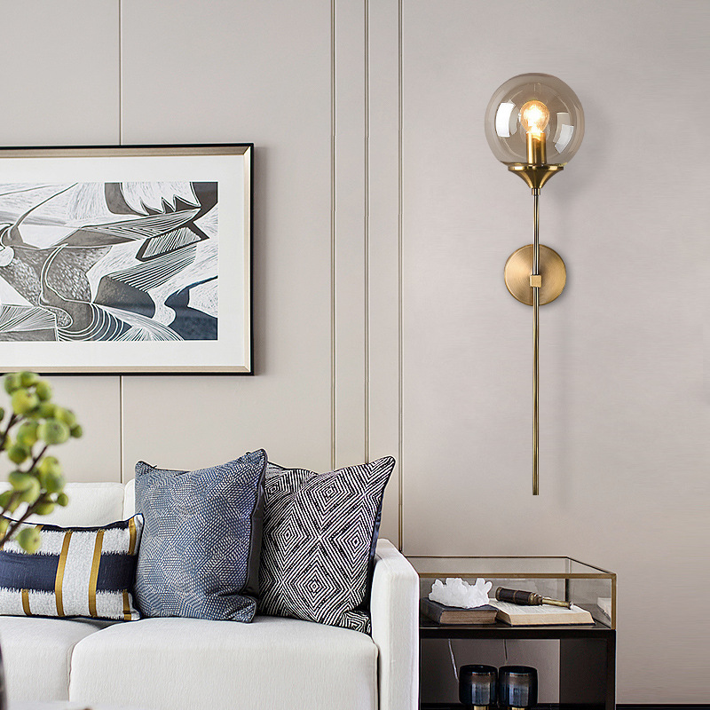 Modern Glass Wall Lamp Creative Golden Sconces Lighting - Image 3