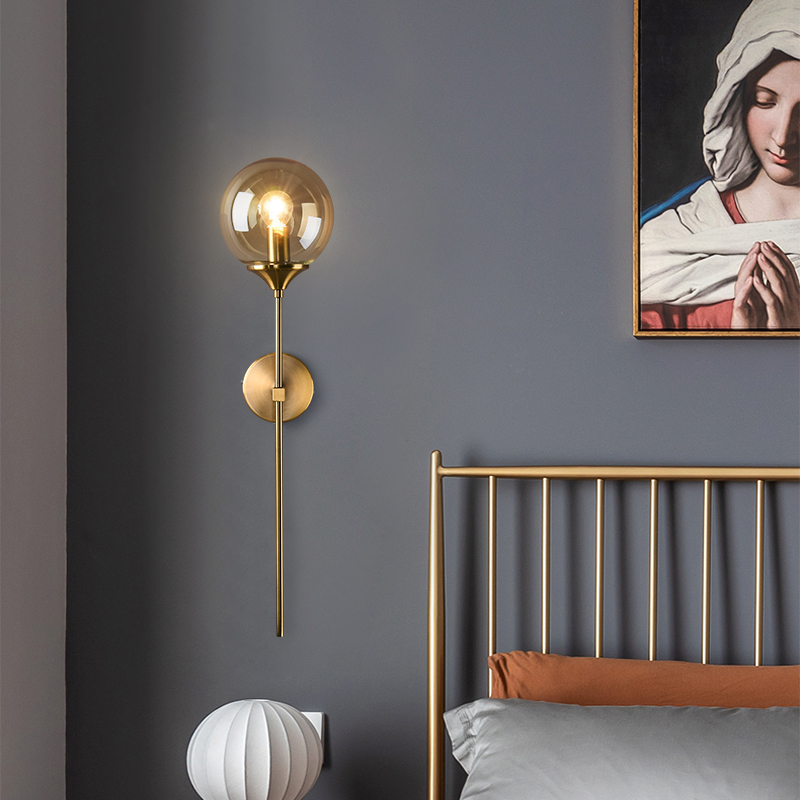 Modern Glass Wall Lamp Creative Golden Sconces Lighting - Image 5