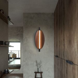 Alternative view of Japanese Wood Grain Style Wall Mounted Lamp Fixtures