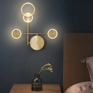 Nordic Copper Wall Lamps Hallway Interior, Style A