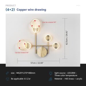 Alternative view of Nordic Copper Wall Lamps Hallway Interior, Style A