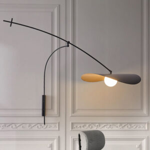Alternative view of Nordic LED Adjustable Black Long Arm Wall Lamp