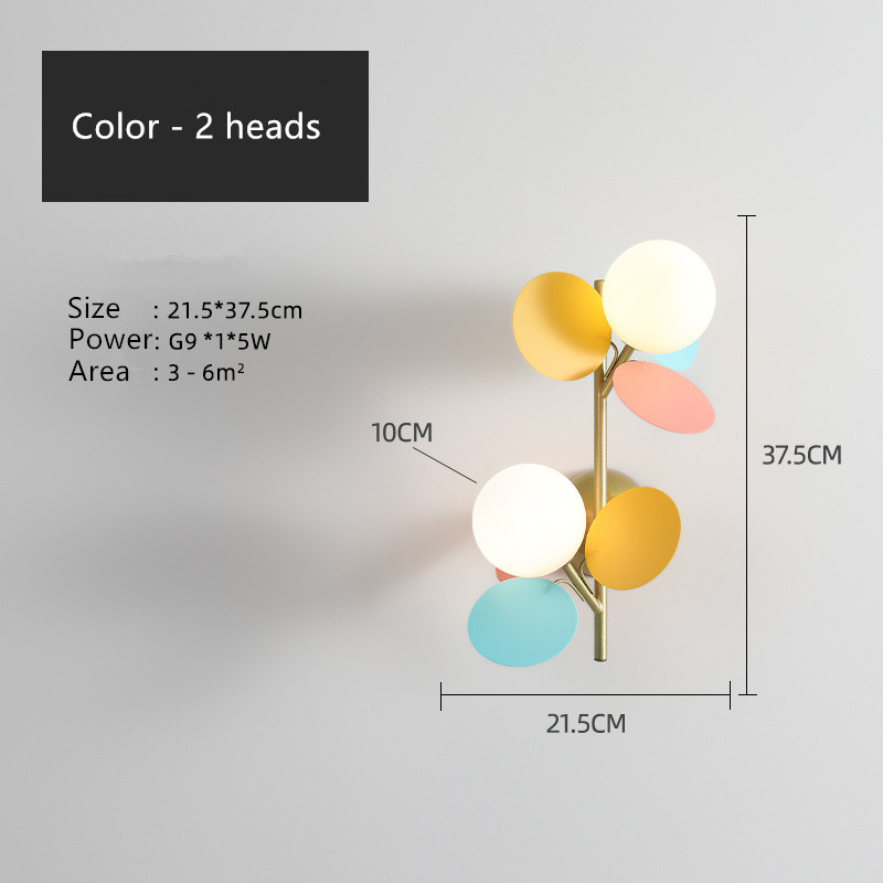 Macaron Wall Lights Creative Designer Parlor Kid's Bedroom - Image 4