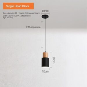 Alternative view of Nordic Style LED Log Ceiling Chandelier