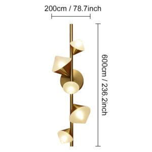 Alternative view of Stairs Mirror Led Wall Lamp Modern Long Wall Light