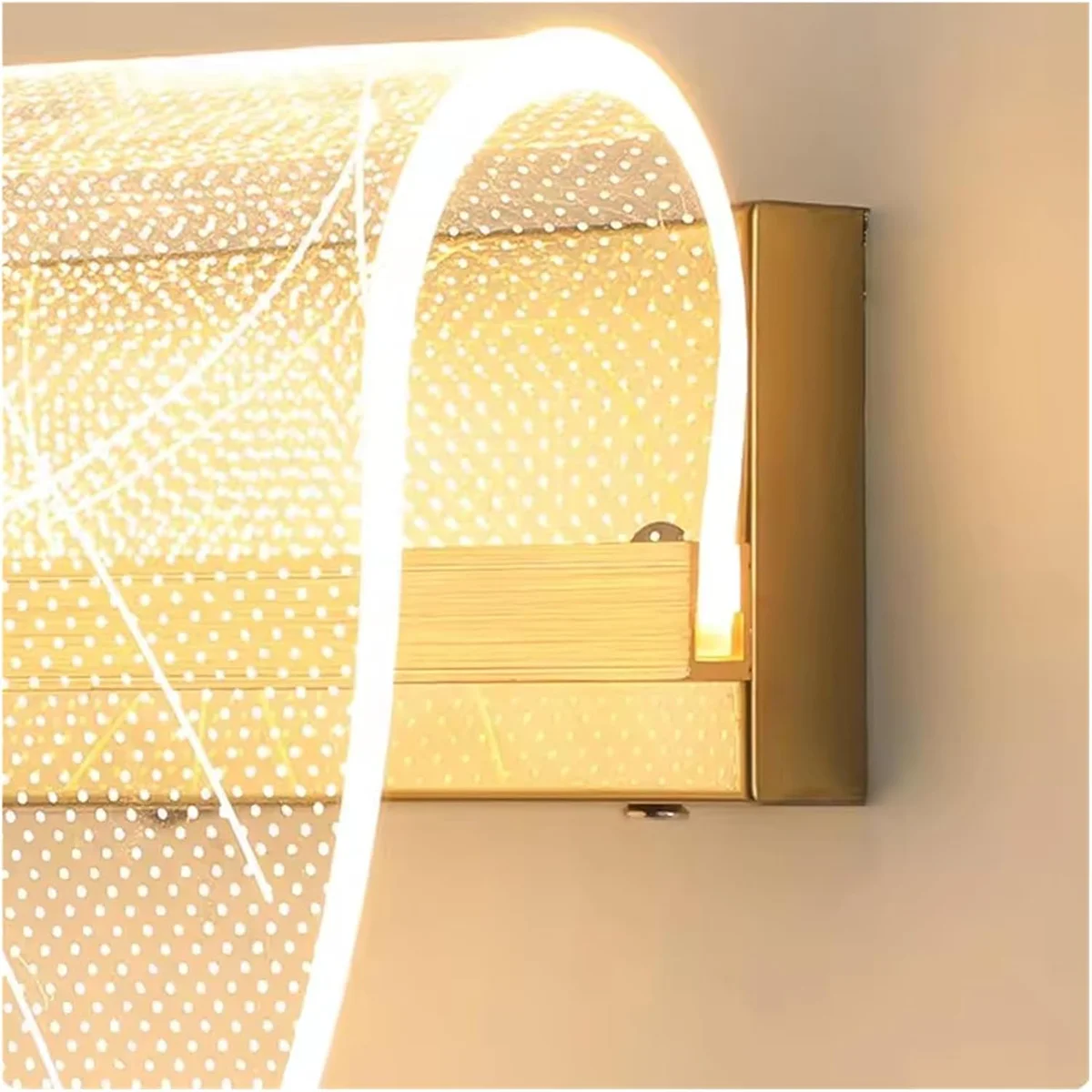 Tricolor Led Wall Lamp Sconces For Bedroom Gold Sconce Light Decorative For Living Room Home Interior Leaf Metal Scones Lighting - Image 5