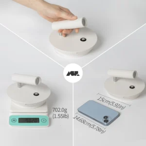 Alternative view of Aisilan LED Dimmable Wall Lamp Touch Switch US base Rotatable Wall Backlight Bedside Study reading