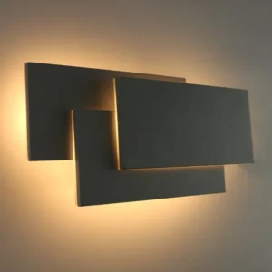 Alternative view of Modern 18W aluminum LED wall lamp living room candlestick lighting staircase square lamp bedroom bedside hotel wall lamp